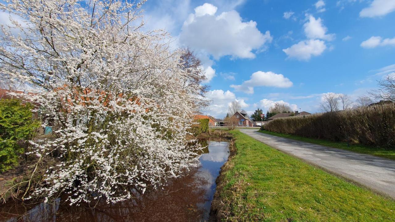 Ruhige Gästesuite mit Frühstück Rhauderfehn Exterior foto